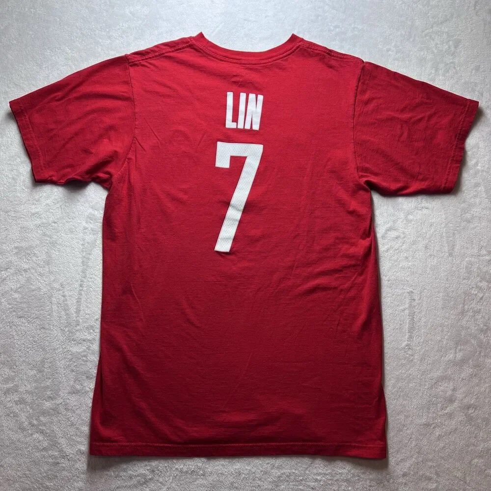 Adidas NBA Houston Rockets Jeremy Lin T-Shirt Size Medium Women